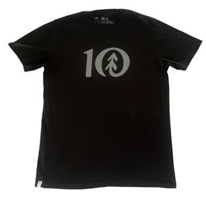 tentree Mens Organic Cotton Graphic Logo T-Shirt Black Small 10 Tree Tee